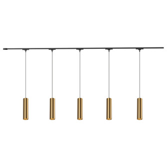 Remuda 81-in Gold dimmable LED Trilo Ceiling Kit (461|TR5C4-P71602-BG)