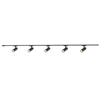 Paolo 5 Light (2-in) Black dimmable 4000K LED Trilo Track Ceiling Kit (461|TR5C4-S25925-BK)