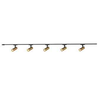 Paolo 81-in Gold dimmable LED Trilo Ceiling Kit (461|TR5C4-S25925-BG)