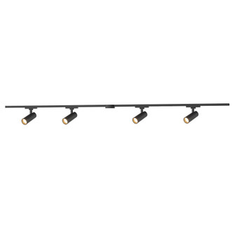 Paolo 81-in Black dimmable LED Trilo Ceiling Kit (461|TR4C4-S25925-BK)