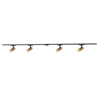 Paolo 81-in Gold dimmable LED Trilo Ceiling Kit (461|TR4C4-S25925-BG)