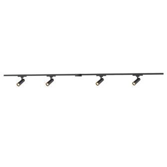 Paolo 81-in Black dimmable LED Trilo Ceiling Kit (461|TR4C4-S25914-BK)