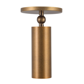 Mason 5-in Vintage Brass Dimmable LED Semi-Flush Mount (461|SF90477-VB)