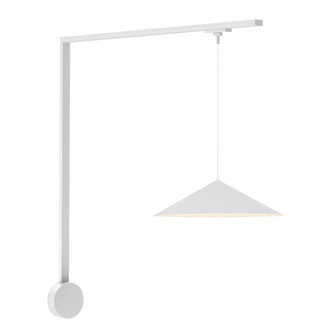 Luiz 16-in White dimmable LED Trilo Wall Kit (461|TR1W4-P73915-WH)