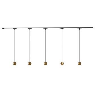 Faria 81-in Gold dimmable LED Trilo Ceiling Kit (461|TR5C-P26903-BG)