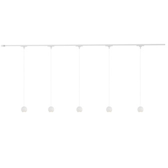 Faria 81-in White dimmable LED Trilo Ceiling Kit (461|TR5C4-P26903-WH)