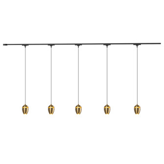 Eloa 81-in Gold dimmable LED Trilo Ceiling Kit (461|TR5C4-P89703-BG)