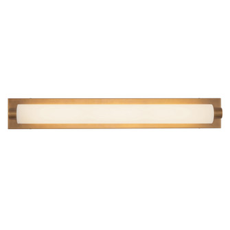 Charleston 31-in Vintage Brass Damp-Rated Dimmable LED Bathroom Vanity Light (461|VL7530-VB)