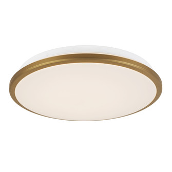 Brook 13-in Brushed Gold Dimmable LED Flush Mount (461|FM43313-BG-5CCT)
