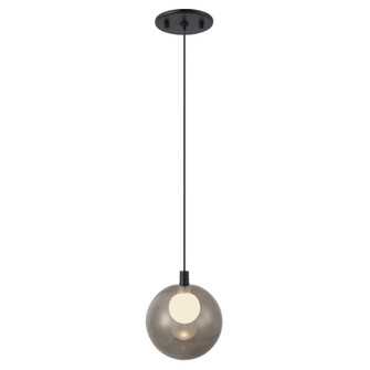 Bolla 6-in Black dimmable LED Pendant (461|PD3106-BK/SM)