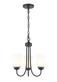 Ivey Lake 3-Light Chandelier Ceiling Light Matte Black (670|9803-MB)