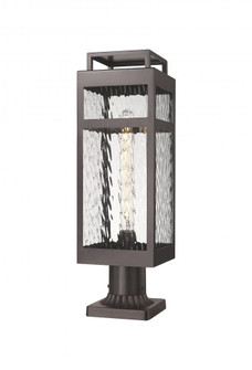 Ridgeway - 1 Light - 7 inch - Bronze - Chain Hung - Coastal Outdoor Post Lantern (3442|9953-1PLT-BZ-20-WG)