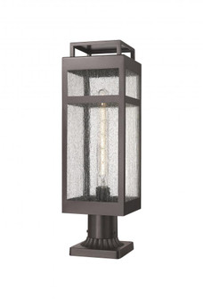 Ridgeway - 1 Light - 7 inch - Bronze - Chain Hung - Coastal Outdoor Post Lantern (3442|9953-1PLT-BZ-20-SDY)