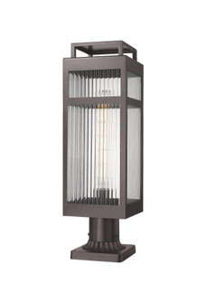 Ridgeway - 1 Light - 7 inch - Bronze - Chain Hung - Coastal Outdoor Post Lantern (3442|9953-1PLT-BZ-20-SCL)