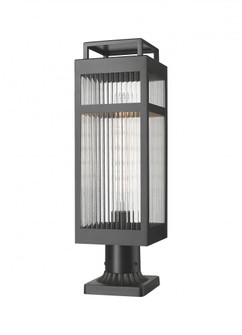 Ridgeway - 1 Light - 7 inch - Matte Black - Chain Hung - Coastal Outdoor Post Lantern (3442|9953-1PLT-BK-20-SCL)
