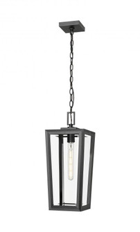 Madison - 1 Light - 8 inch - Matte Black - Coastal Outdoor Pendant (3442|9952-1H-BK-20-CL)
