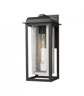 Mansfield - 1 Light - 8 inch - Black - Coastal Outdoor Sconce (3442|9951-1W-BK-16-CG-SV-SDY)