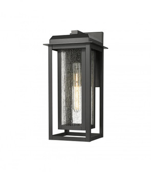 Mansfield - 1 Light - 8 inch - Matte Black - Coastal Outdoor Sconce (3442|9951-1W-BK-16-CG-BK-SDY)