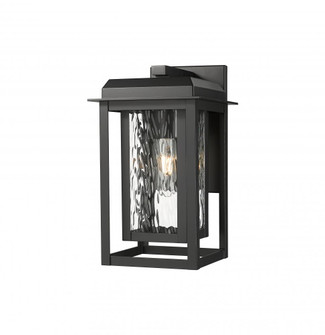 Mansfield - 1 Light - 8 inch - Matte Black - Coastal Outdoor Sconce (3442|9951-1W-BK-13-CG-BK-WG)