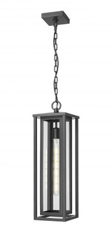 Ashland - 1 Light - 7 inch - Matte Black - Coastal Outdoor Pendant (3442|9950-1H-BK-23-CL)