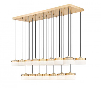 23 Light Linear Chandelier (276|827P6-23L-MGLD-LED)