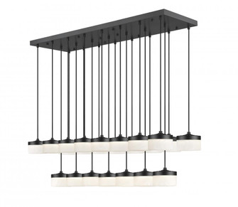 23 Light Linear Chandelier (276|827P6-23L-MB-LED)