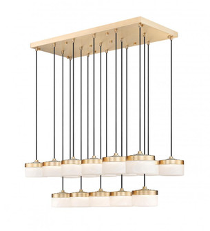 17 Light Linear Chandelier (276|827P6-17L-MGLD-LED)