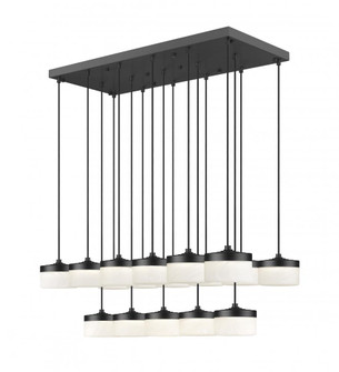 17 Light Linear Chandelier (276|827P6-17L-MB-LED)
