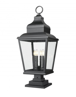 4 Light Outdoor Pier Mounted Fixture (276|5029PHXLS-LSQPM-BK)