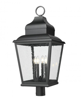 4 Light Outdoor Post Mount Fixture (276|5029PHXLR-BK)