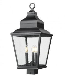 3 Light Outdoor Post Mount Fixture (276|5029PHBS-BK)