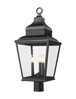 3 Light Outdoor Post Mount Fixture (276|5029PHBR-BK)