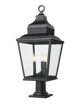 3 Light Outdoor Pier Mounted Fixture (276|5029PHBR-533PM-BK)