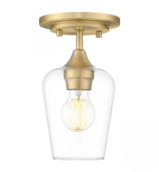 1 Light Flush Mount (276|473F1-BBR)