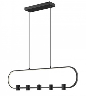 5 Light Linear Chandelier (276|4101-42L-MB-LED)