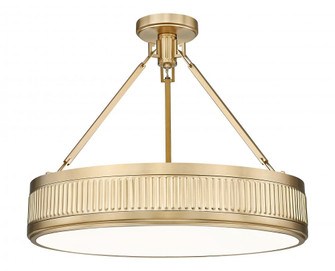 3 Light Semi Flush Mount (276|3046SF22-MGLD-LED)
