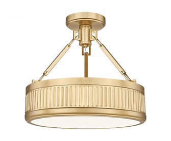 1 Light Semi Flush Mount (276|3046SF15-MGLD-LED)