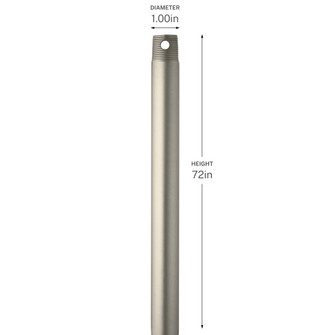 72 Inch Ceiling Fan Downrod (10687|C2609-NI)