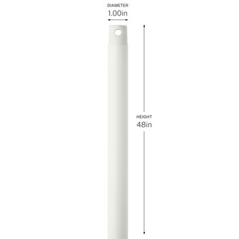 48 Inch Ceiling Fan Downrod (10687|C2607-MWH)