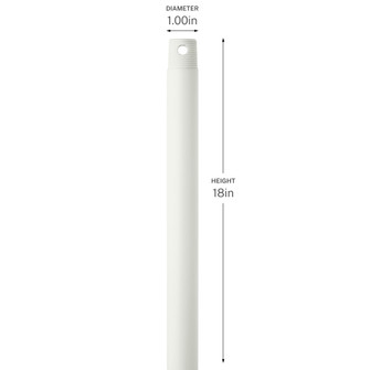 18 Inch Ceiling Fan Downrod (10687|C2604-MWH)