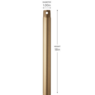 18 Inch Ceiling Fan Downrod (10687|C2604-CPZ)