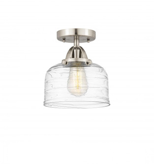 Bell - 1 Light - 8 inch - Brushed Satin Nickel - Semi-Flush Mount (3442|288-1C-SN-G713)
