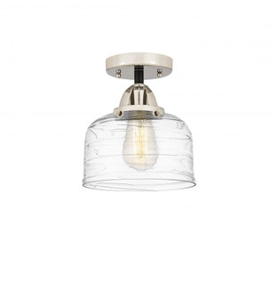 Bell - 1 Light - 8 inch - Black Polished Nickel - Semi-Flush Mount (3442|288-1C-BPN-G713-LED)