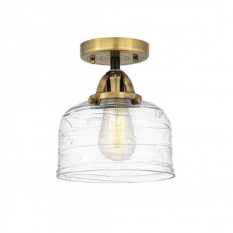 Bell - 1 Light - 8 inch - Black Antique Brass - Semi-Flush Mount (3442|288-1C-BAB-G713-LED)