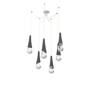 Hailstone Round 6pc Swag Multi-Pendant (1289|SCB0104-06-WI-C-C01-L3-CB2)