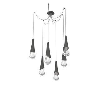 Hailstone Round 6pc Swag Multi-Pendant (1289|SCB0104-06-GP-C-C01-L1-CB2)