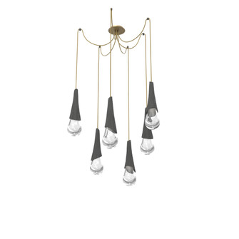 Hailstone Round 6pc Swag Multi-Pendant (1289|SCB0104-06-GB-C-C01-L1-CB2)