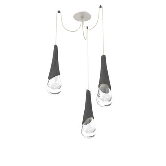 Hailstone Round 3pc Swag Multi-Pendant (1289|SCB0104-03-WI-C-C01-L3-CB2)