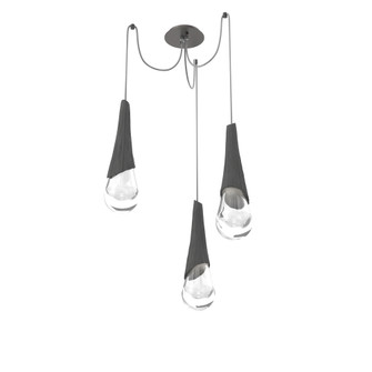 Hailstone Round 3pc Swag Multi-Pendant (1289|SCB0104-03-GP-C-C01-L3-CB2)