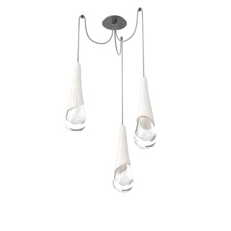 Hailstone Round 3pc Swag Multi-Pendant (1289|SCB0104-03-GP-C-C01-L3-CB1)